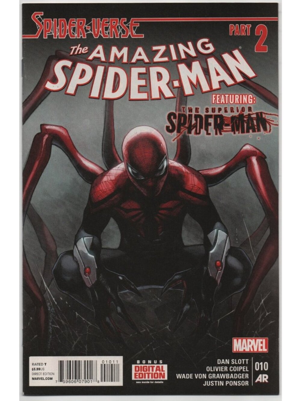 Amazing Spider-Man 10 Marvel Comics 2015 NM- 9.2 Spider-Verse 1st Spider-Punk